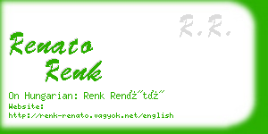 renato renk business card